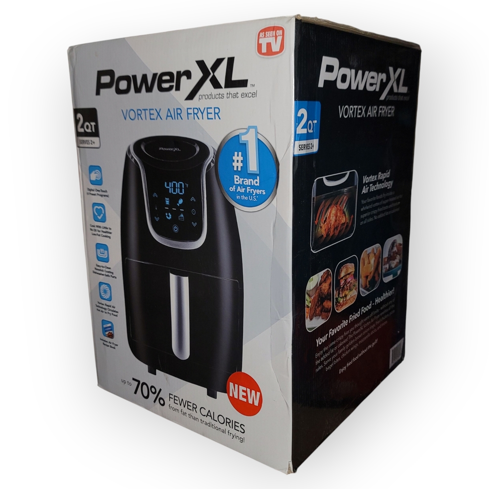 PowerXL 2QT Vortex Air Fryer - Black New